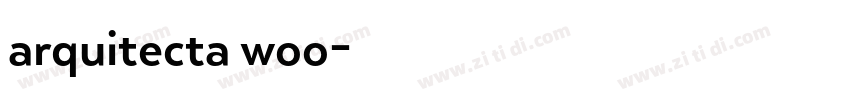 arquitecta woo字体转换
